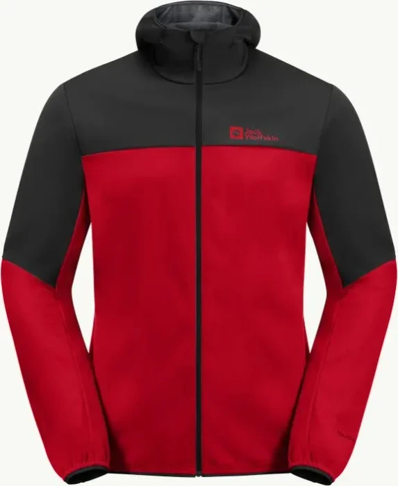 Jack Wolfskin Feldberg Hoody Funktionsjacke red glow (Herren)