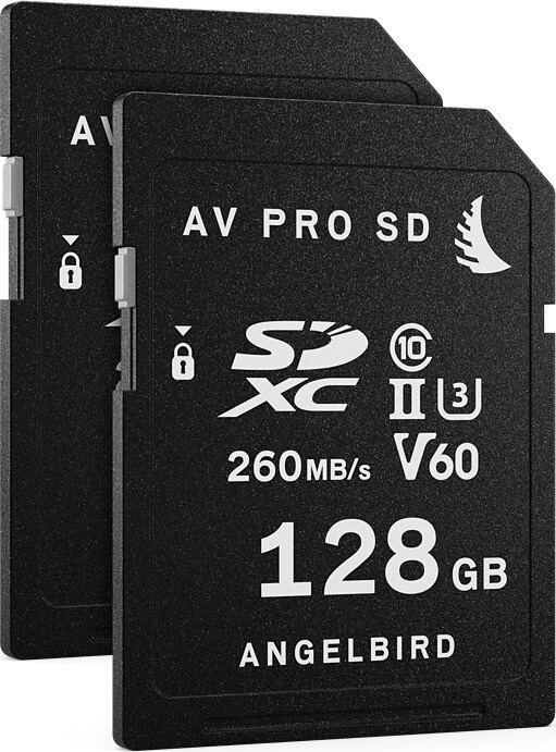 Angelbird AV PRO SD MK2 V60 R260/W140 128GB, UHS-II U3, Class 10, 2er-Pack