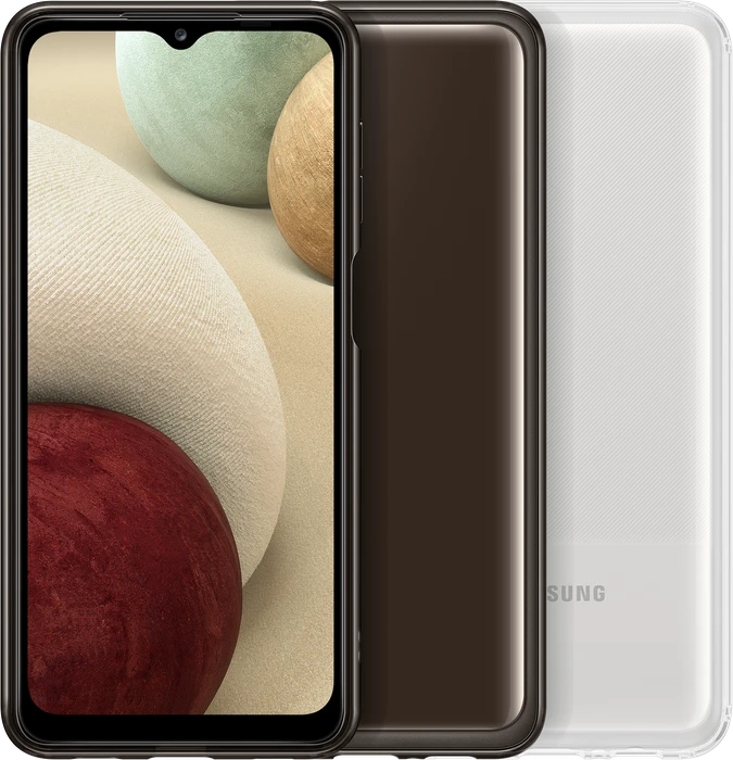 Samsung Soft Clear Cover für Galaxy A12 schwarz