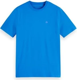 Scotch & Soda Label-Stitching T-Shirt kurzarm royal (Herren)
