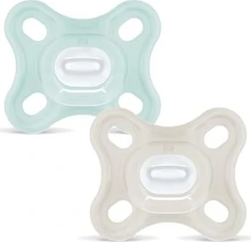 MAM Comfort Schnuller, 0-2M, Silikon, grün, 2 Stück