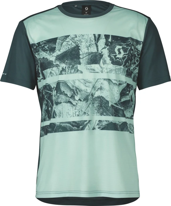 Scott Trail Flow Trikot kurzarm mineral green/aruba green (Herren)