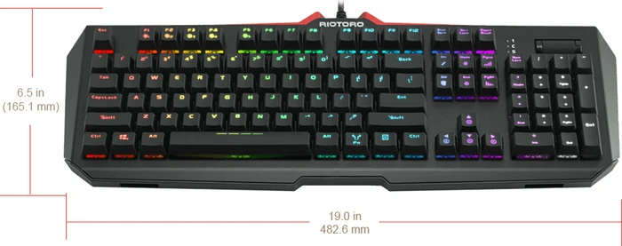 Riotoro Ghostwriter Prism Elite, MX RGB RED, USB, US