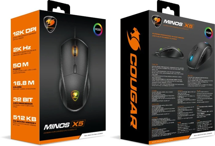 Cougar Minos X5, USB