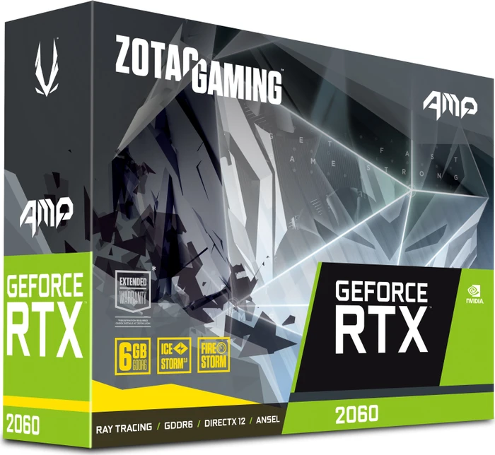 Zotac Gaming GeForce RTX 2060 AMP, 6GB GDDR6, HDMI, 3x DP