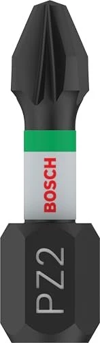 Bosch Professional PRO Impact Pozidriv Bit 1/4", PZ2x25mm, 2 Stück