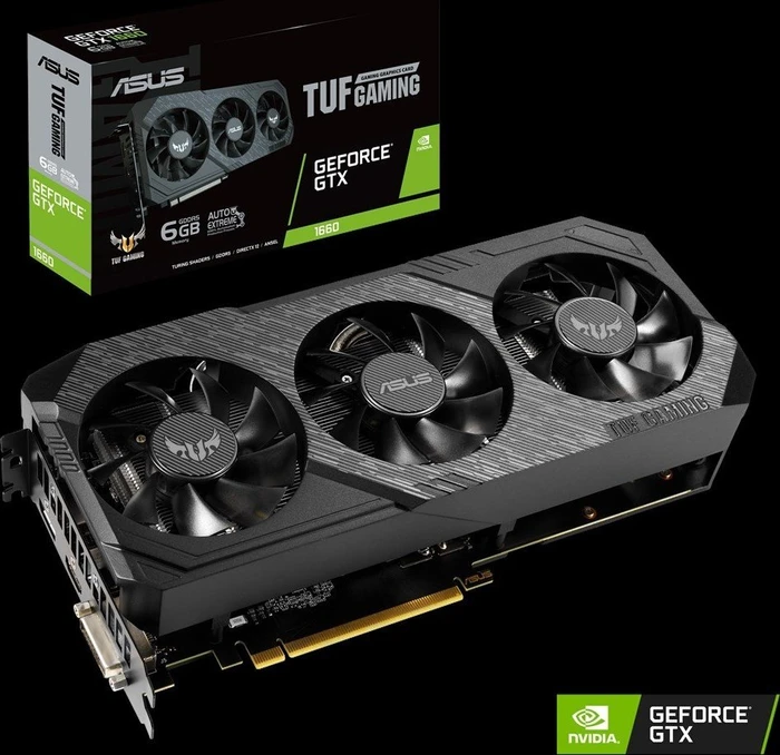 ASUS TUF Gaming X3 GeForce GTX 1660, TUF3-GTX1660-6G-GAMING, 6GB GDDR5, DVI, HDMI, DP
