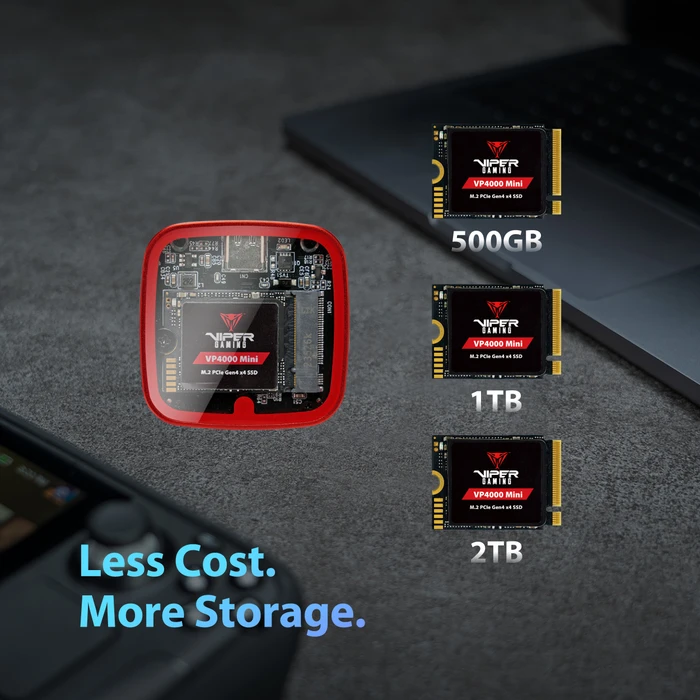 Patriot Viper EV330 PCIe M.2 2230 SSD Enclosure, USB-C 3.1