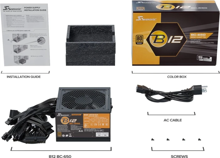 Seasonic B12 BC 650W, ATX