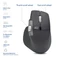 Act Wireless Multi-Connect Mouse, rechargeable, schwarz, USB/Bluetooth Vorschaubild