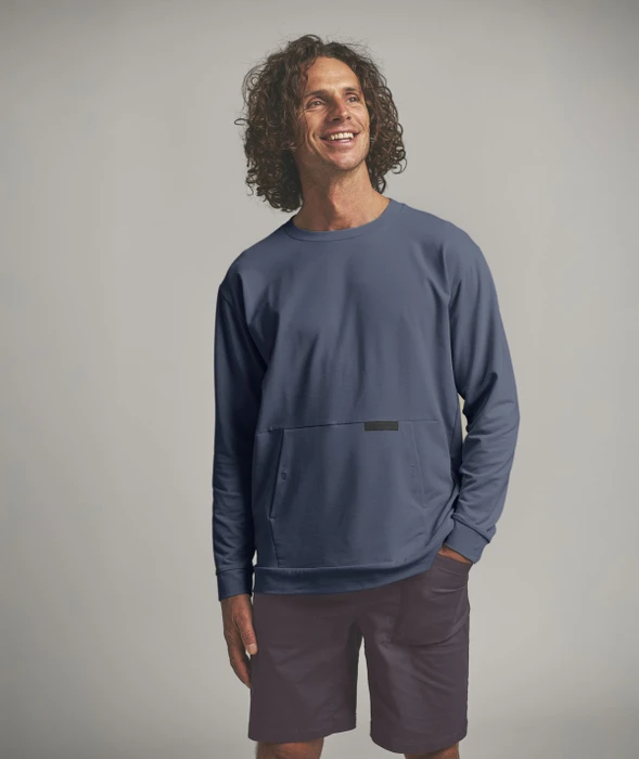 Ortovox Affinity Crew Neck Pullover blue nunatak (Herren)