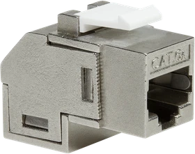 LogiLink Keystone Modul RJ-45 Buchse via RJ-45 Buchse Cat6a, 90° gewinkelt