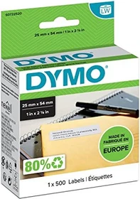 Dymo Endlosetiketten LabelWriter 11352, 54x25mm, weiß, 1er-Pack (500 Etiketten)