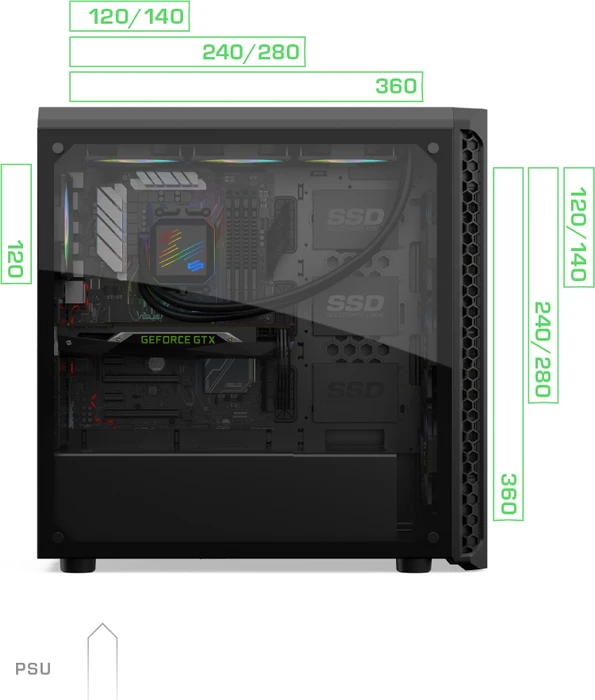 Endorfy SilentiumPC Signum SG7V TG, Glasfenster