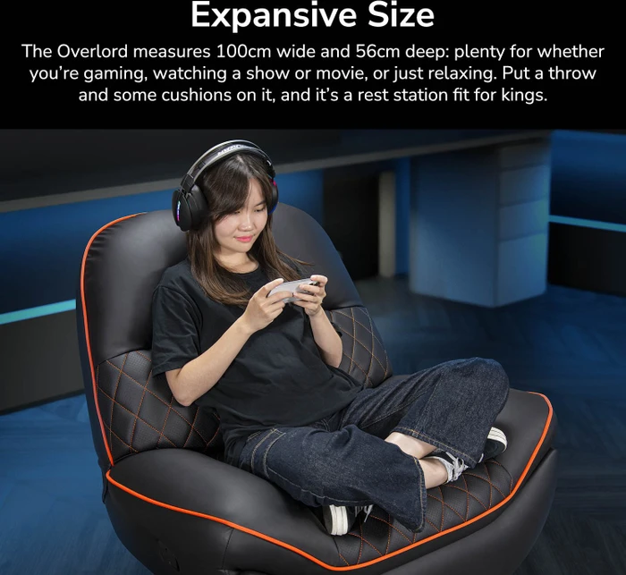 Cougar Overlord CGR-OVL-ORB Gaming-Sofa, schwarz/orange