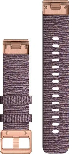 Garmin Ersatzarmband QuickFit 20 Nylon lila/rosegold
