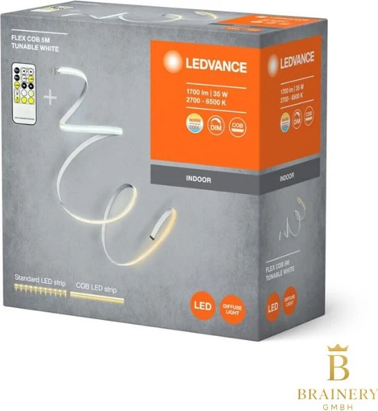 Osram Ledvance Indoor Flex COB TW + RC LED-Streifen 13W 5m