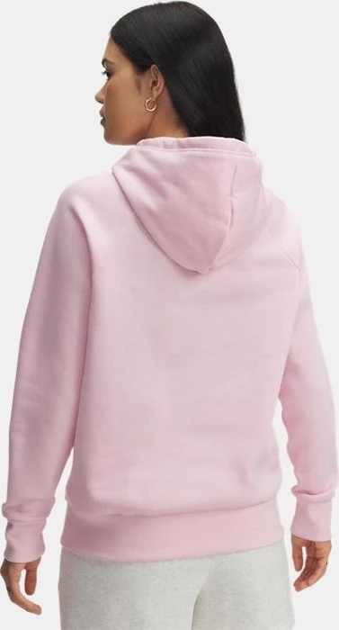 Under Armour Rival Fleece Logo Hoodie prime pink/white (Damen)