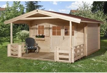 Weka 136 B 380x500cm Gerätehaus natur