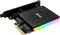 Akasa M.2 PCIe and M.2 SATA SSD adapter card with RGB LED light and heatsink Vorschaubild
