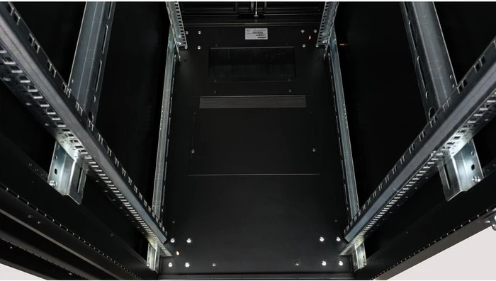 Roline / Secomp Pro Serie 19" Serverschrank 42HE, montiert, Glastür, IP20, RAL 9005, 1000mm tief