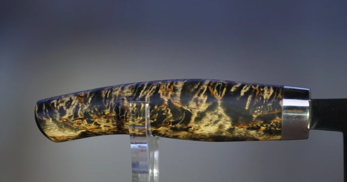 Nesmuk Janus Kochmesser 18cm karelische maserbirke