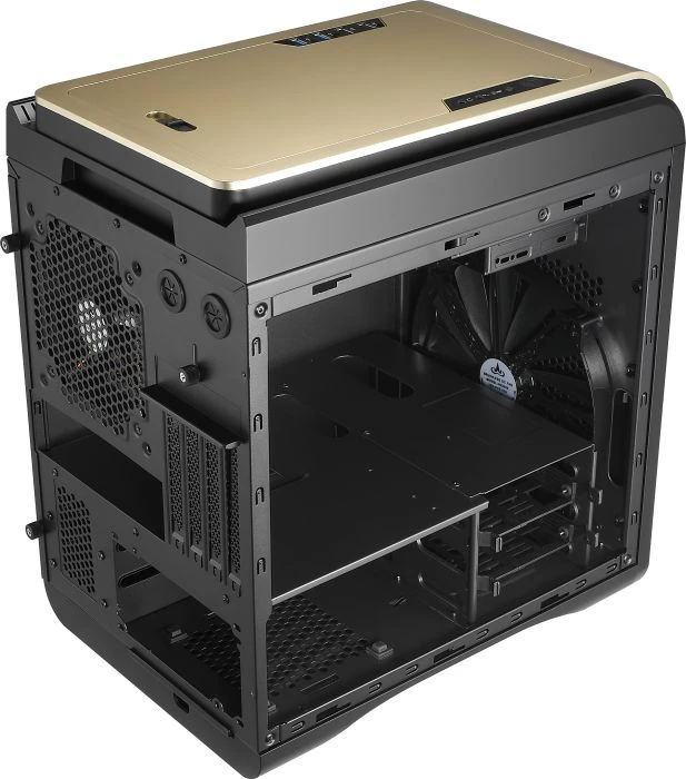 AeroCool DS Cube Gold Window Edition, Acrylfenster
