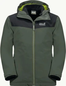 Jack Wolfskin Snowfrost 3in1 Funktionsjacke thyme green (Junior)