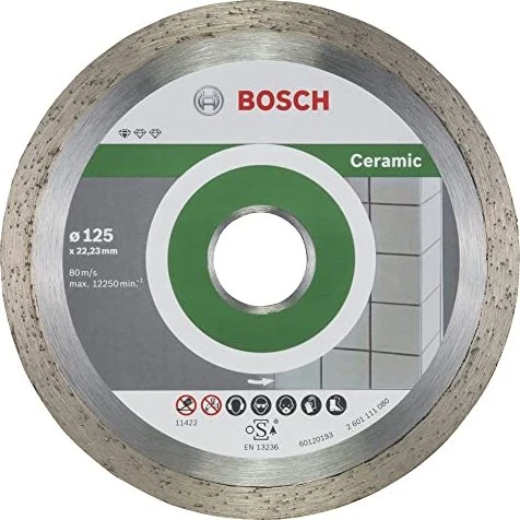 Bosch Professional Standard for Ceramic Diamanttrennscheibe, 125x1.6x22.23mm, 10 Stück