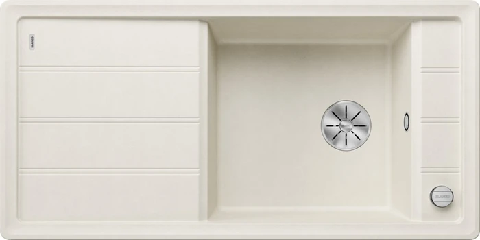 Blanco Faron XL 6 S InFino Einbau Becken reversibel mit Ablauffernbedienung softweiß