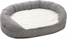 Karlie Liegebett Ortho Bed, 100x24x65cm, oval, grau