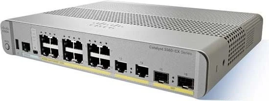 Cisco Catalyst 3560-CX Compact IP Base Desktop Gigabit Managed Switch, 14x RJ-45, 2x SFP, 240W PoE+