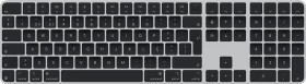 Apple Magic Keyboard mit Touch ID und Ziffernblock für Mac mit Apple Chip (USB-C), schwarz/silber, USB/Bluetooth, PT (MXK83PO/A)