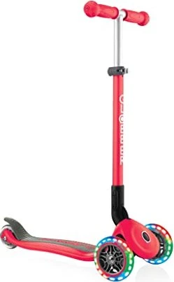 Globber Primo Lights Kickboard new red