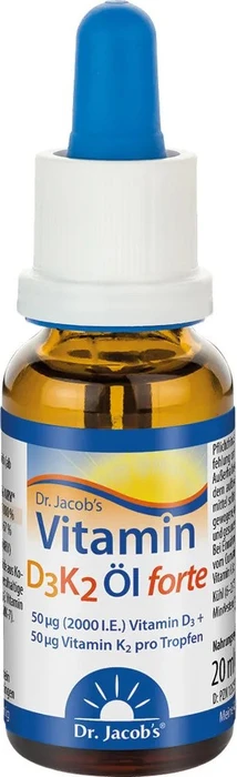 Dr. Jacob's Vitamin D3 K2 Öl forte, 20ml