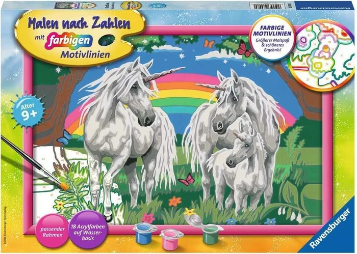 Ravensburger Malen nach Zahlen Fabelhafte Einhornwelt