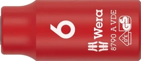 Wera 8790 A VDE Zyklop Außensechskant Steckschlüssel 1/4", 6x41mm