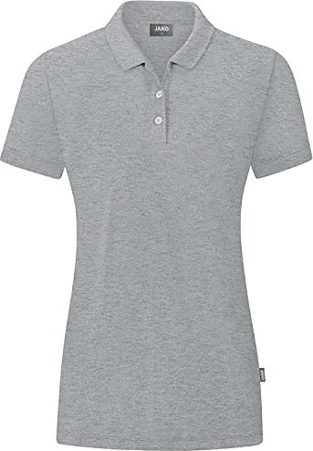 Jako Organic Poloshirt kurzarm hellgrau meliert (Junior)