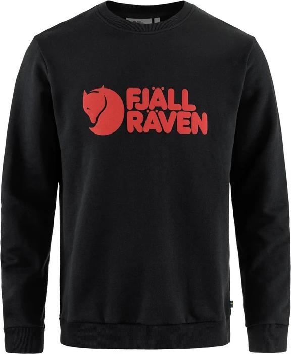 Fjällräven Logo Sweatshirt schwarz (Herren)