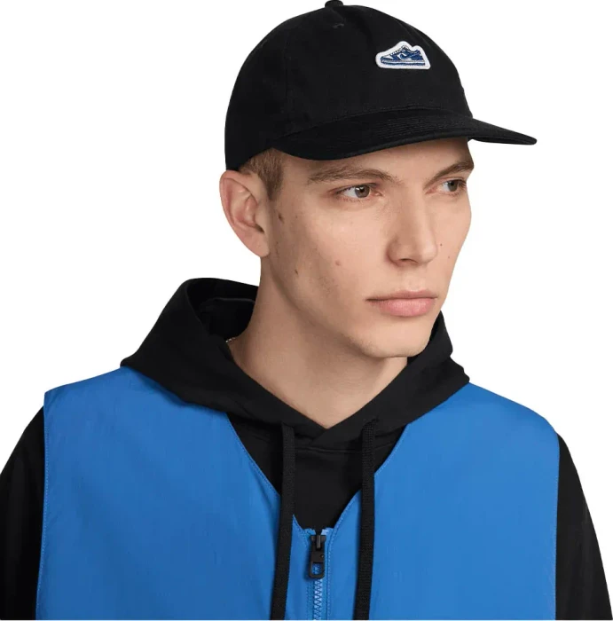 Nike unstrukturierte Club Dunk Patch Kappe schwarz
