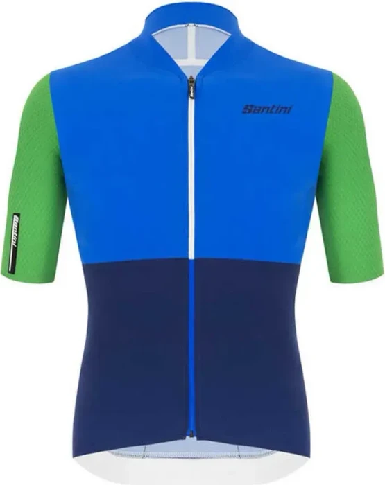 Santini Redux Istinto Trikot kurzarm blau/grün (Herren)