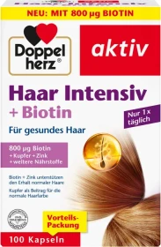 Doppelherz aktiv Haar Intensiv + Biotin Kapseln, 100 Stück
