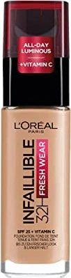 L'Oréal Infaillible 32H Fresh Wear Make-Up Foundation 220 sand LSF25, 30ml