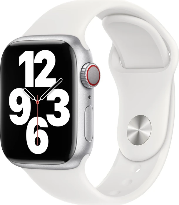 Apple Sportarmband Regular für Apple Watch 41mm weiß