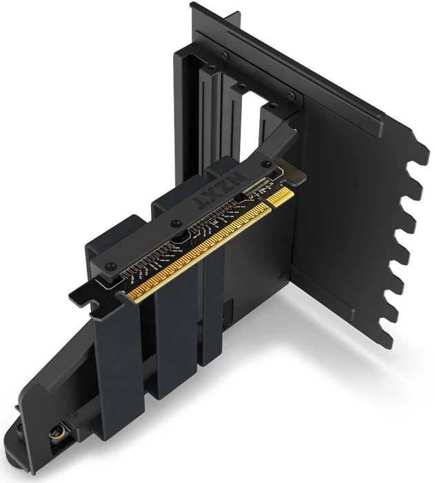 NZXT Vertical GPU Mounting Kit Riser Card, inkl. PCI-Slot Blende für H7, gewinkelt, PCIe 4.0, 175mm, schwarz
