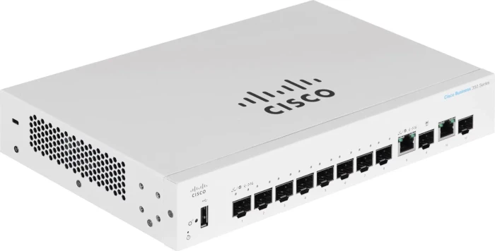 Cisco Business 350 Rackmount Gigabit Managed Switch, 8x SFP, 2x RJ-45/SFP