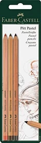 Faber-Castell Pitt Pastell Buntstift sortiert, 3er-Set