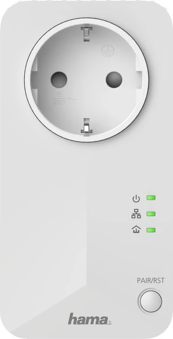 Hama Powerline 600 Set Socket, HomePlug AV, RJ-45, 2er-Pack