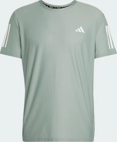 adidas Own the Run Laufshirt kurzarm silver green (Herren)