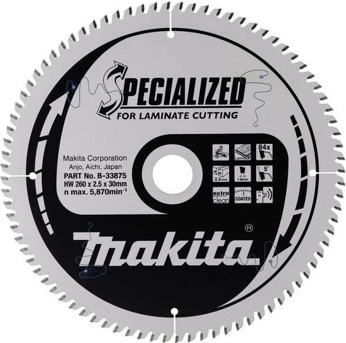 Makita Specialized Kreissägeblatt 84Z, 260x2.5x30mm, 1 Stück